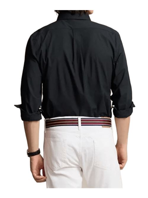 Camicia da uomo in popelin stretch, colore black POLO RALPH LAUREN | 710928255006